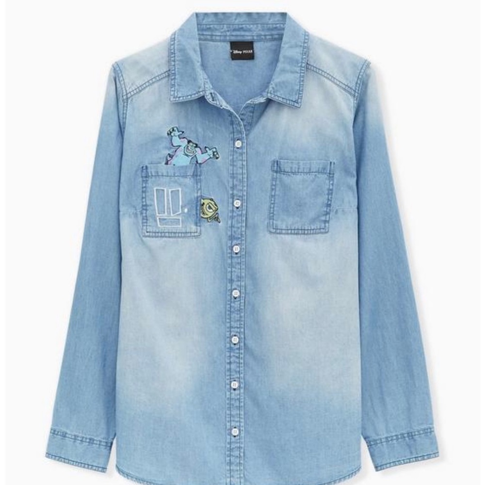 🚫SOLD Torrid monsters inc jean button front